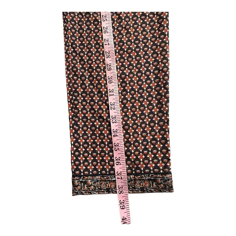 Tory Burch Women's Size 4 Elastic Waist Silk Summer Pants Floral Multicolor‎